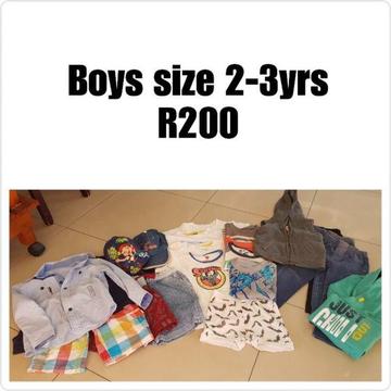 Boys clothes size 2-3 years