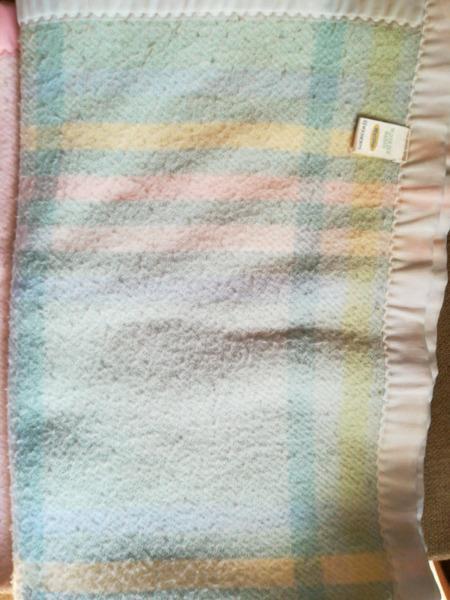 Two Woolworths Baby Blankets