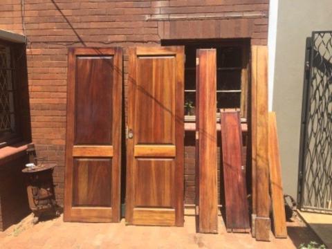 Solid Double Hardwood Feature Doors