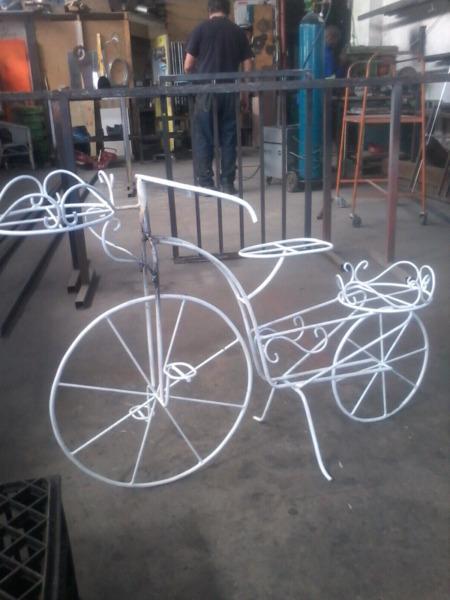 Cute handmade garden bicycle