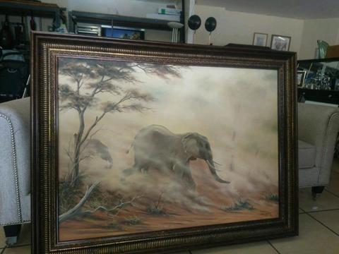 2011 Dane Willers Elephant Painting