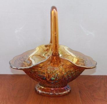 Vintage Murano Glass Pearlescent Fruit Bowl
