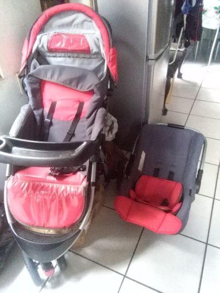 Baby car seat and pram