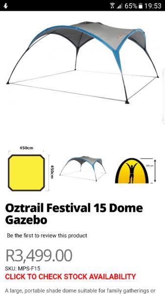 Oztrail Festival 15 Dome Gazebo