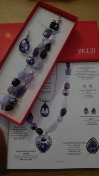 Miglio Forget Me Not necklace & pendant