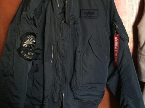 Alpha engine bomber jacket for sale