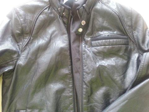 Mens Black Leather jacket by 