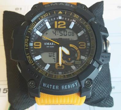 Smael S-Shock Multifunction Quartz 50m Waterproof Sports Watch