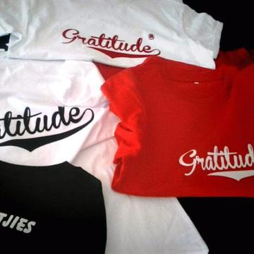 Gratitude Clothing Tees and Vests
