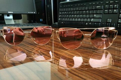 ROSE GOLD WITH PINK LENS CAT EYE SUNGLASSES FOR ONLY R180 EACH!