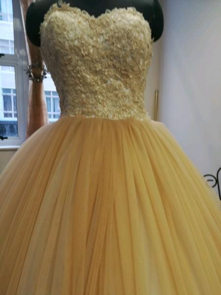 Champane Ballgown for Hire