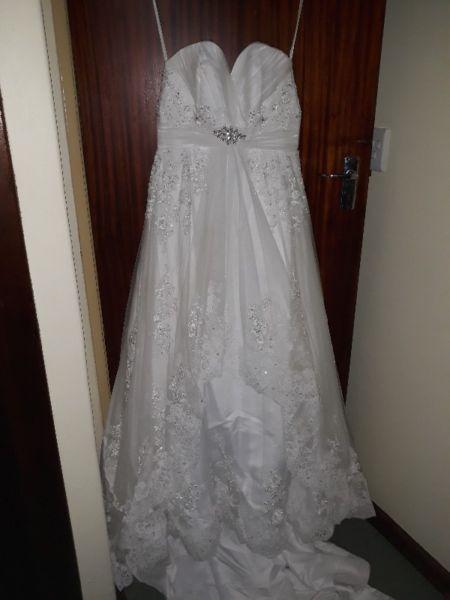 Wedding gown size 36 for sale