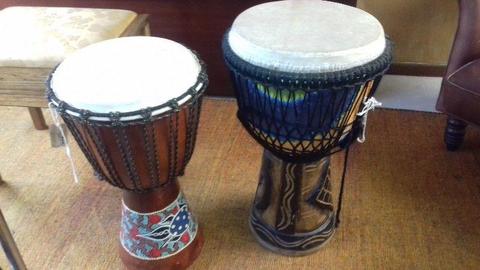 2 X Djembe Drams