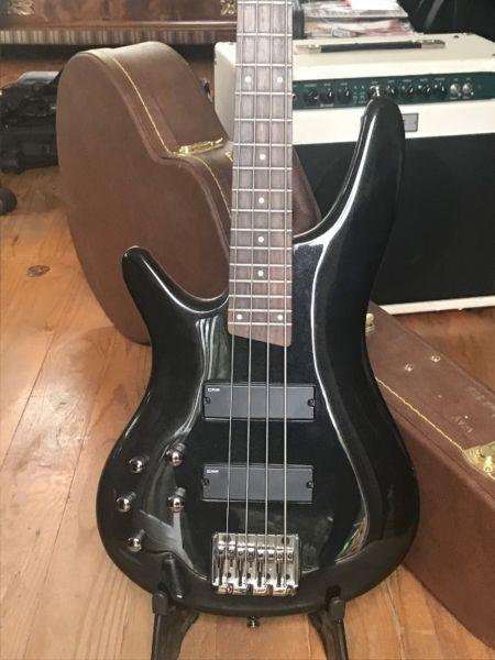 Left Handed Ibanez SR300 Active electronics and gigbag