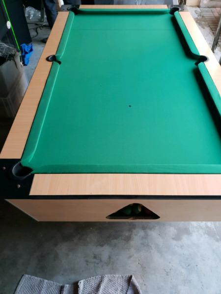 Coin operated pool table