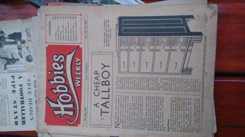 20 vintage hobbies weekly 1940's and 1950's