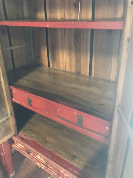 Funky chinese red cabinet, 110 w anywhere any reason! Cuteness @ heyjudes