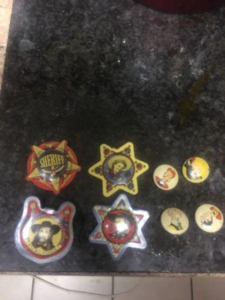 1940s badge collection