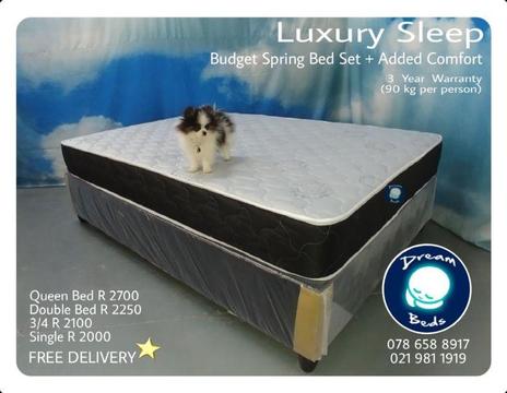 FREE DELIVERY 3/4 Mattress and Bed Base Sets R 2 149. BRAND NEW