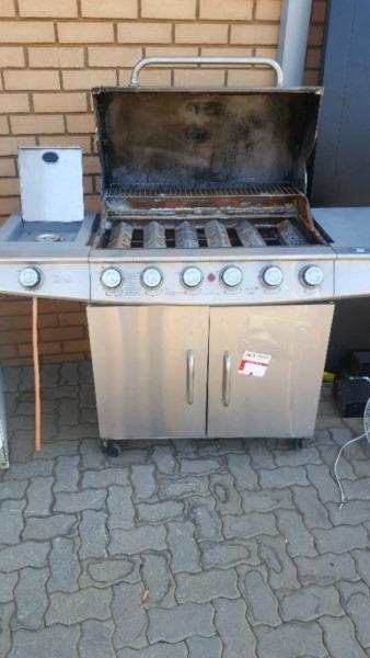 out & about 6x gass burner braai