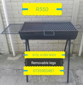 Various geyser braai's with removable legs