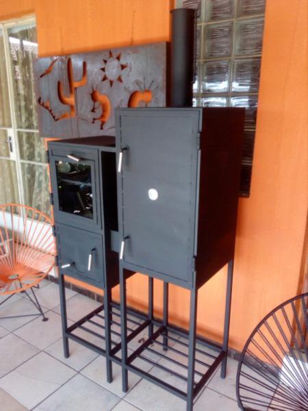 Smoker with oven