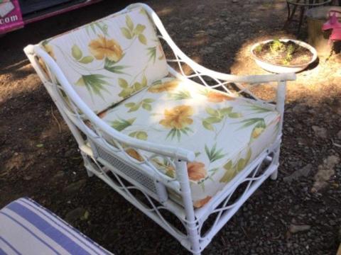 This cane chair is covered sams fabric @ heyjudes as another!