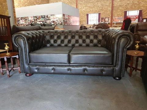 BRAND NEW! Chesterfield genuine leather couches for sale R 15900 each