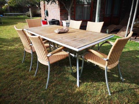 Outdoor 6 Seater Patio Set for Sale at Bobby Couches in Sunset Beach, Cape Town