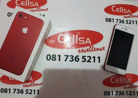 Iphone 7 256gb Red SPOTLESS CONDITION-CELLSA buy original phone