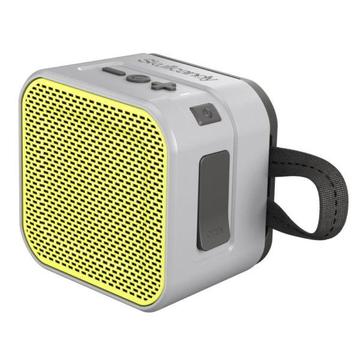 SKULL BARRICADE MINI BT SPEAKER - GRAY/CHARCOAL/HOT LIME