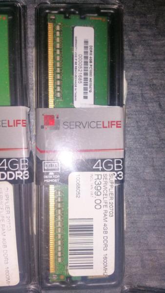 4GB Ram DDR3