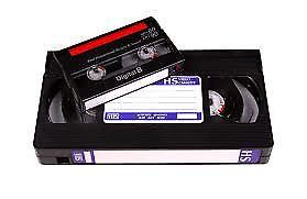 Vhs or vhs-c cassette videos converted to a digital memory card format