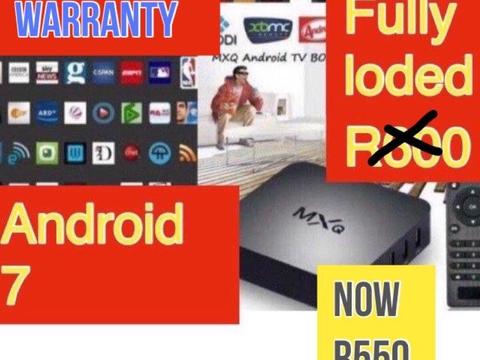 Smart android box with warranty