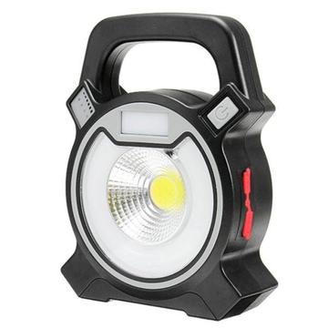 COB LED Work Light with Easy-carrying Handle Portable Micro USB Charging Camping Lights