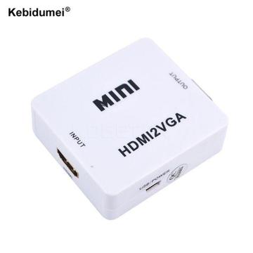 HDMI to VGA Adapter Converter Connector With Audio for PC Laptop for HDTV Projector