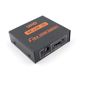 HDMI Splitter UHD 3D 2K Full HD 1080p 1 in 2 Out Switch 2 Ports Hub Repeater for HDTV Laptop Monitor