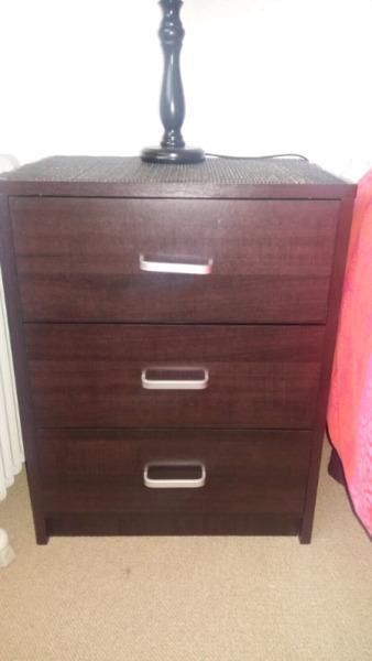 Pedestal and chest of drawers