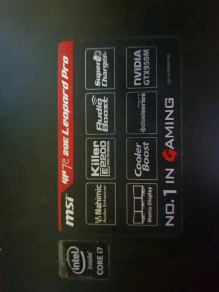 Msi gaming laptop for sale