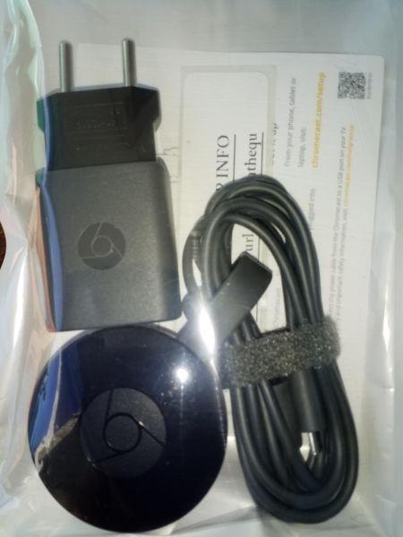 BRAND NEW Google Chromecast 2 Ver A BLACK - NOW AVAILABLE - 2nd Generation TV HDMI Streaming Device