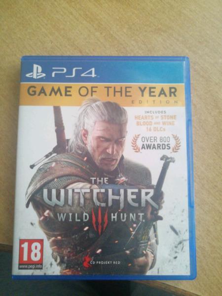 The Witcher 3 wild hunt game of the year edition ps4