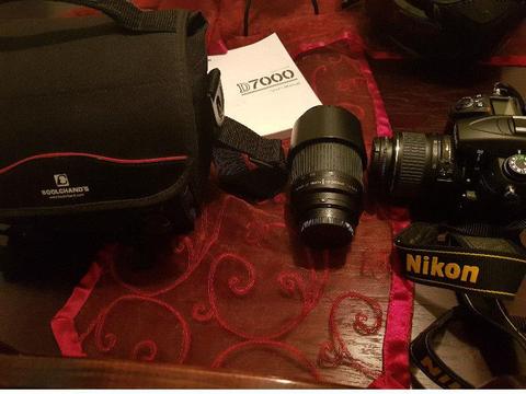 Nikon D7000 Body and lenses and carry bag