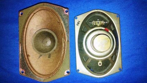USED SPEAKERS - Vintage 8 Ohm 5 Watt 6x4 Inch 14.5x10 cm Dual-Cone Oval Replacement Loudspeakers