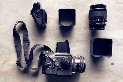Hasselblad camera with 150mm lens