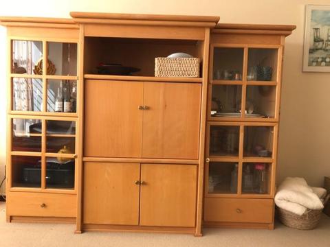 TV cabinet / wall unit / console with storage for sale