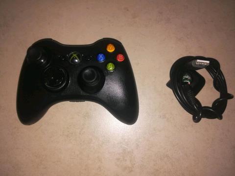 Wireless Remote with Charging Cable for XBOX 360