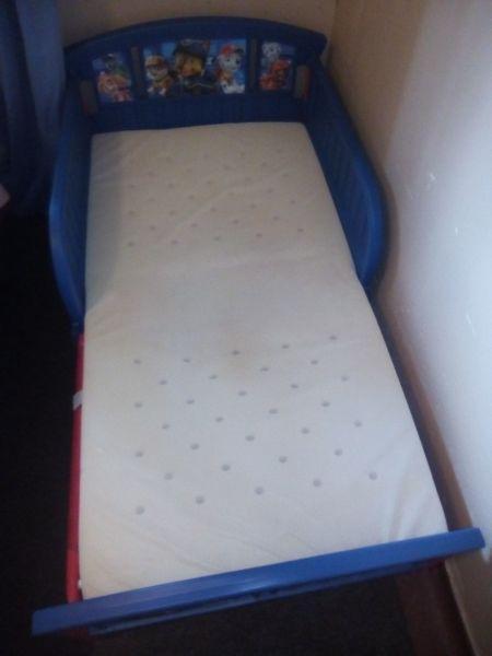 Paw Patrol Toddler bed with matress