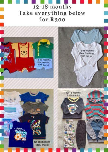 LOADS OF BABY BOYS CLOTHING