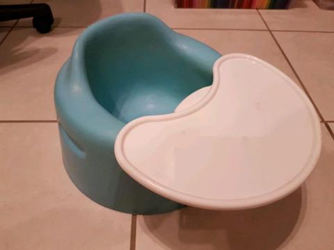 Bumbo baby seat + tray