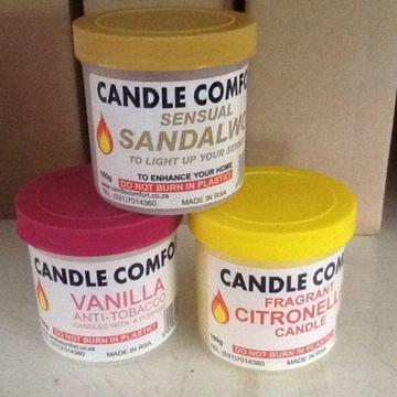 Candles sold directly from our factory shop